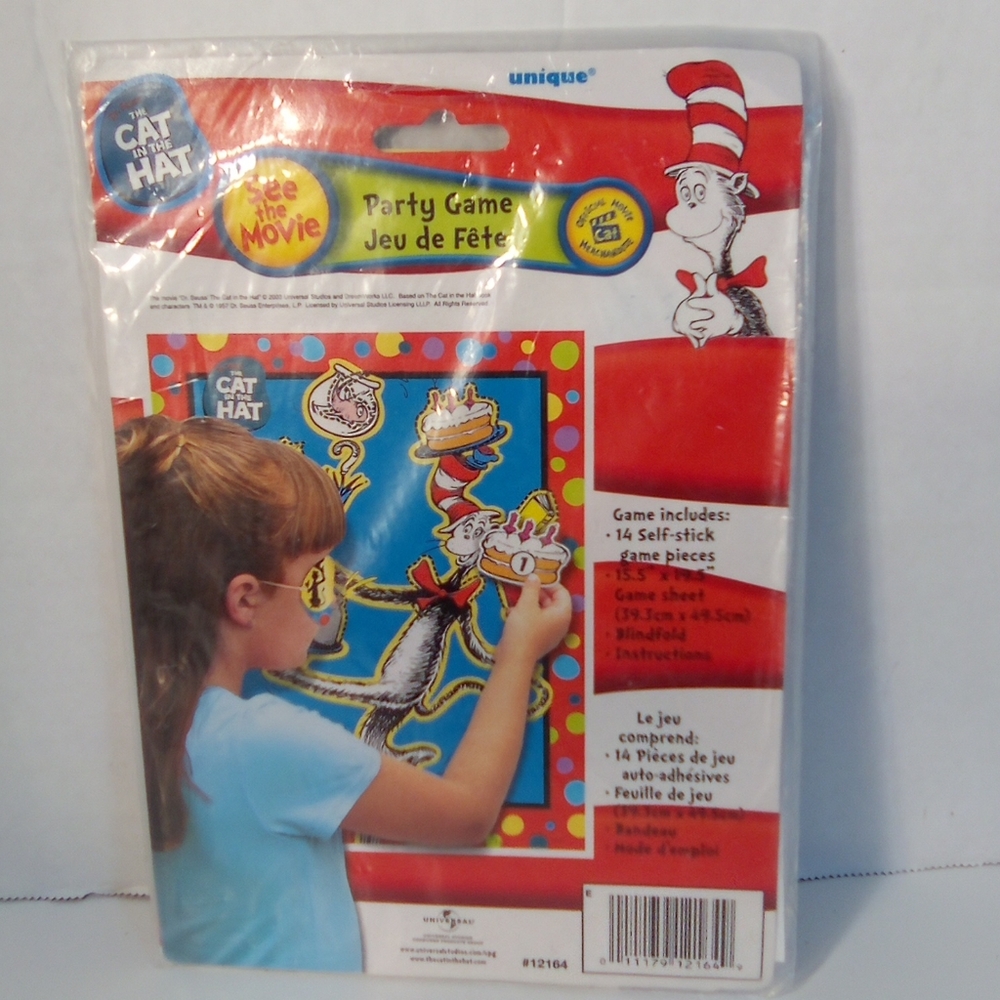 Universal Studios Dr Seuss Cat in the Hat Birthday Party Game Sealed